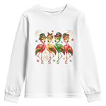 Funny Juneteenth Flamingos Squad Youth Sweatshirt African American Heritage