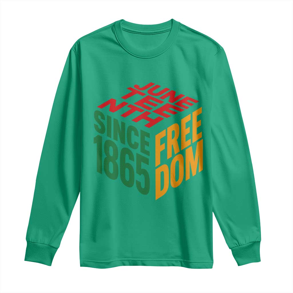 Juneteenth 1865 Freedom Long Sleeve Shirt African American Pride