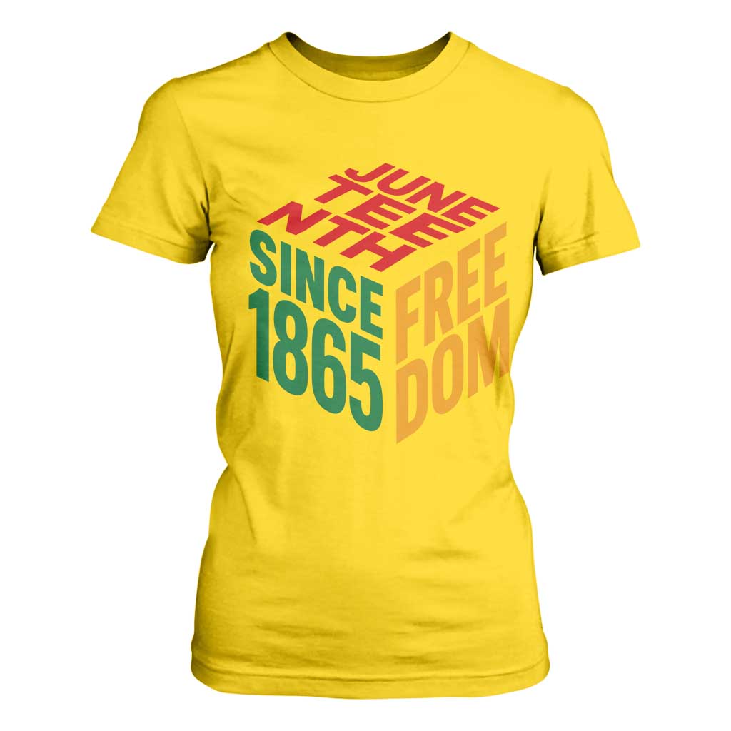 Juneteenth 1865 Freedom T Shirt For Women African American Pride