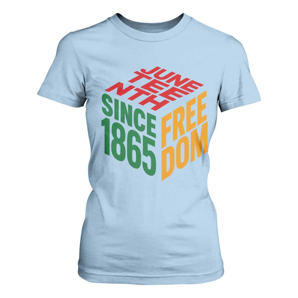 Juneteenth 1865 Freedom T Shirt For Women African American Pride