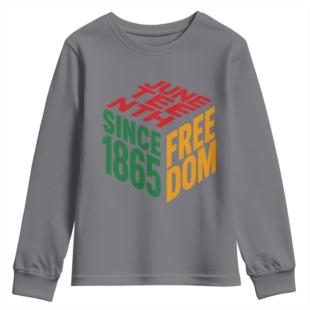 Juneteenth 1865 Freedom Youth Sweatshirt African American Pride