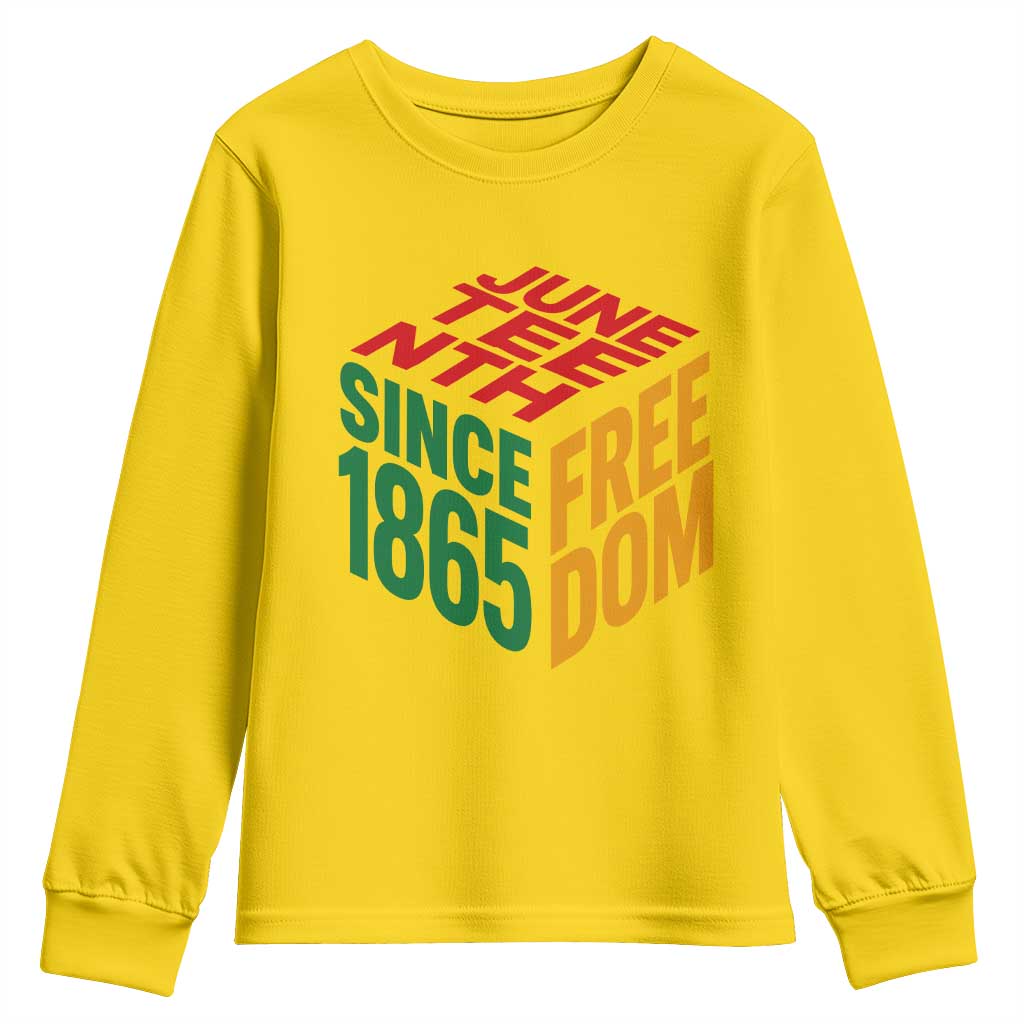 Juneteenth 1865 Freedom Youth Sweatshirt African American Pride