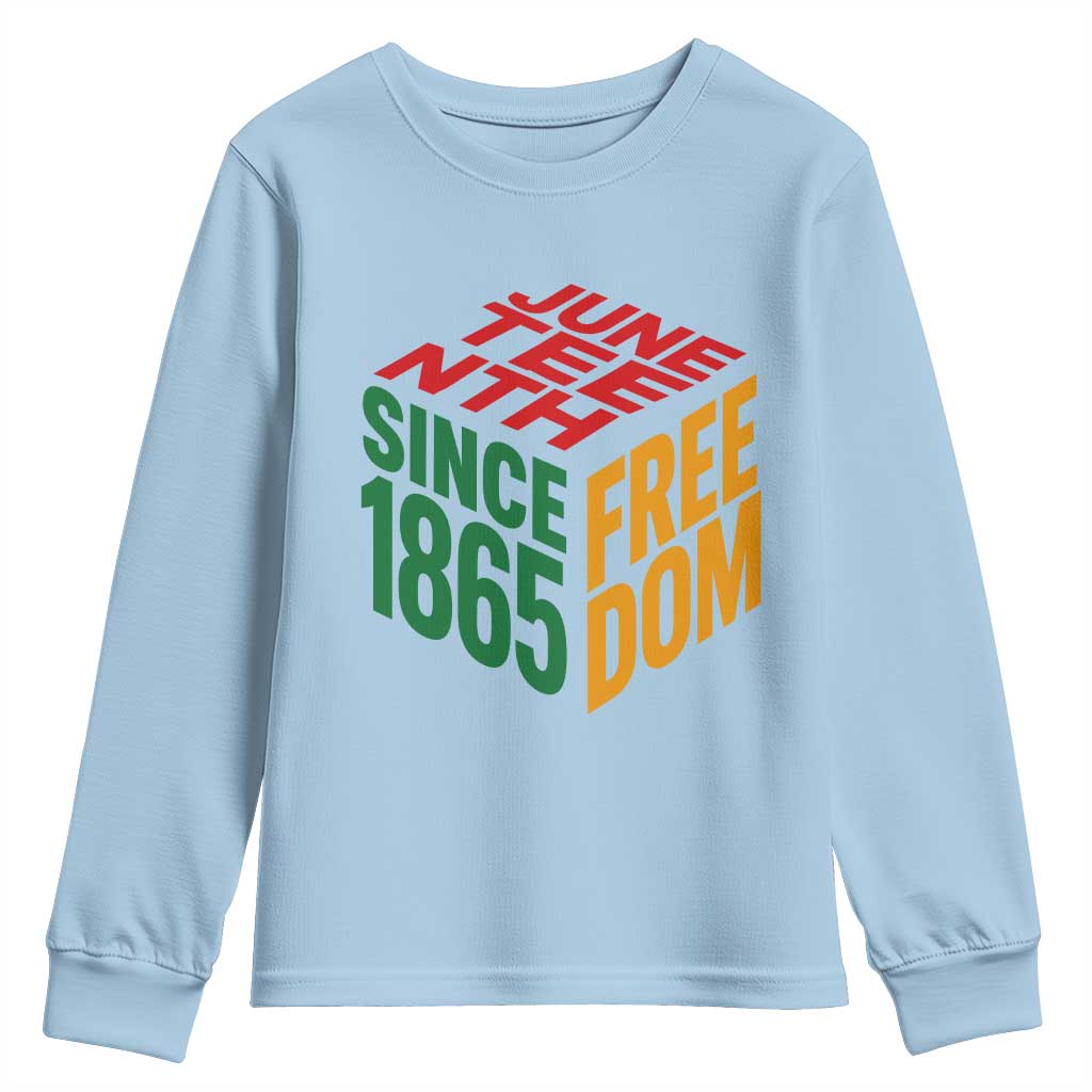 Juneteenth 1865 Freedom Youth Sweatshirt African American Pride