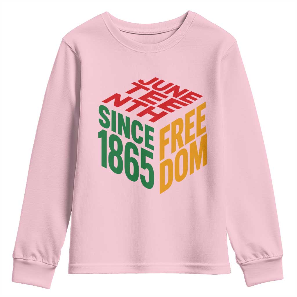 Juneteenth 1865 Freedom Youth Sweatshirt African American Pride