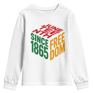 Juneteenth 1865 Freedom Youth Sweatshirt African American Pride