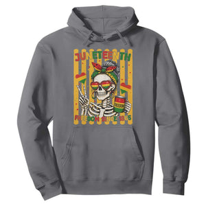 Skeleton Juneteenth Freedom Hoodie African American Pride Gift