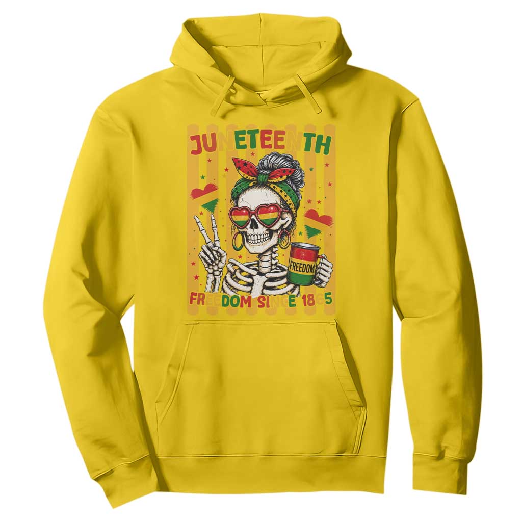 Skeleton Juneteenth Freedom Hoodie African American Pride Gift