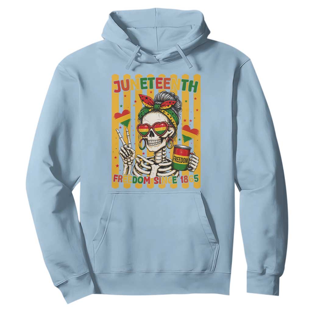 Skeleton Juneteenth Freedom Hoodie African American Pride Gift