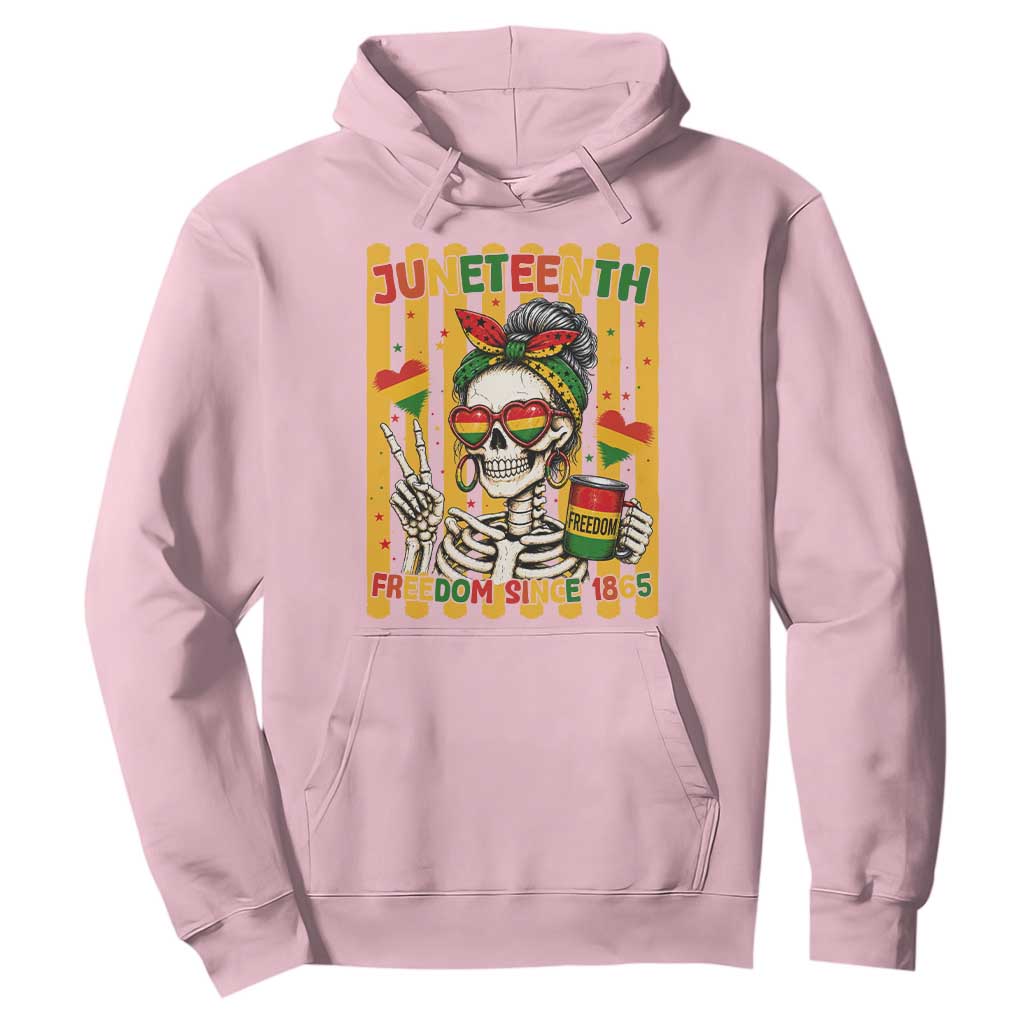 Skeleton Juneteenth Freedom Hoodie African American Pride Gift