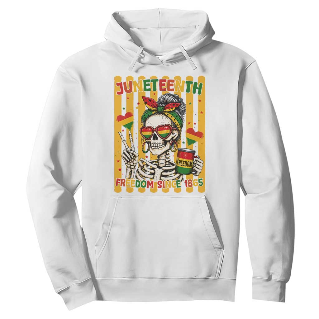 Skeleton Juneteenth Freedom Hoodie African American Pride Gift