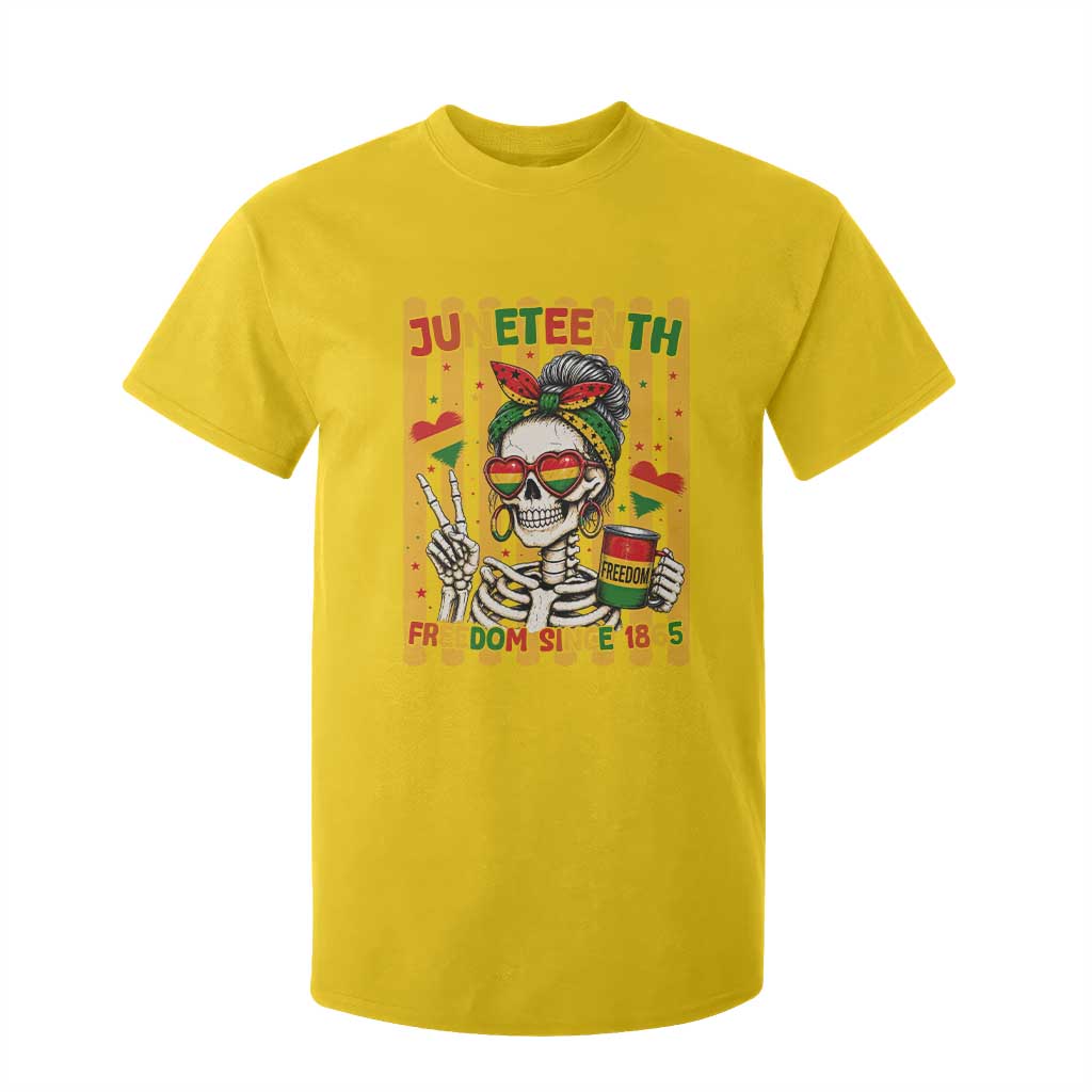 Skeleton Juneteenth Freedom T Shirt For Kid African American Pride Gift