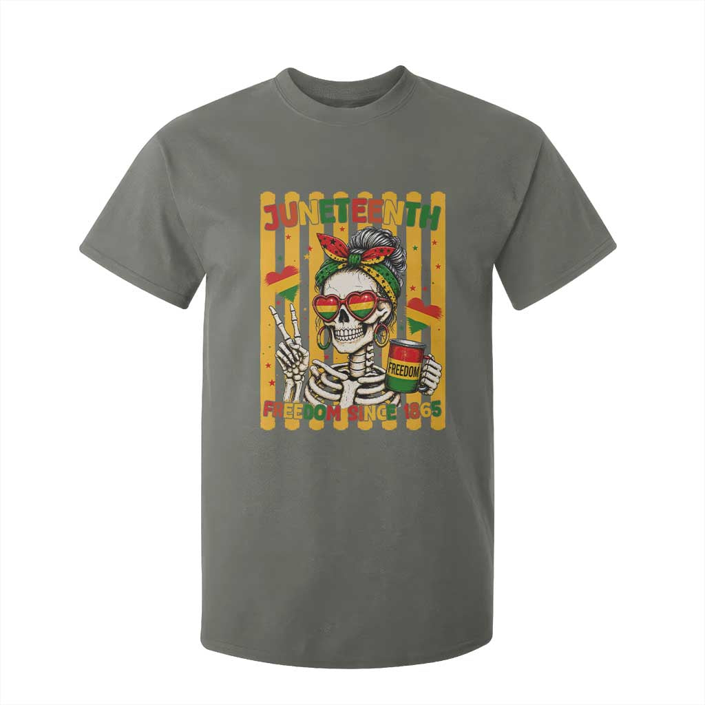 Skeleton Juneteenth Freedom T Shirt For Kid African American Pride Gift