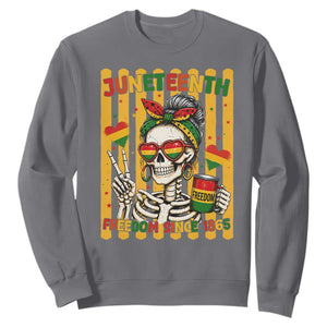 Skeleton Juneteenth Freedom Sweatshirt African American Pride Gift