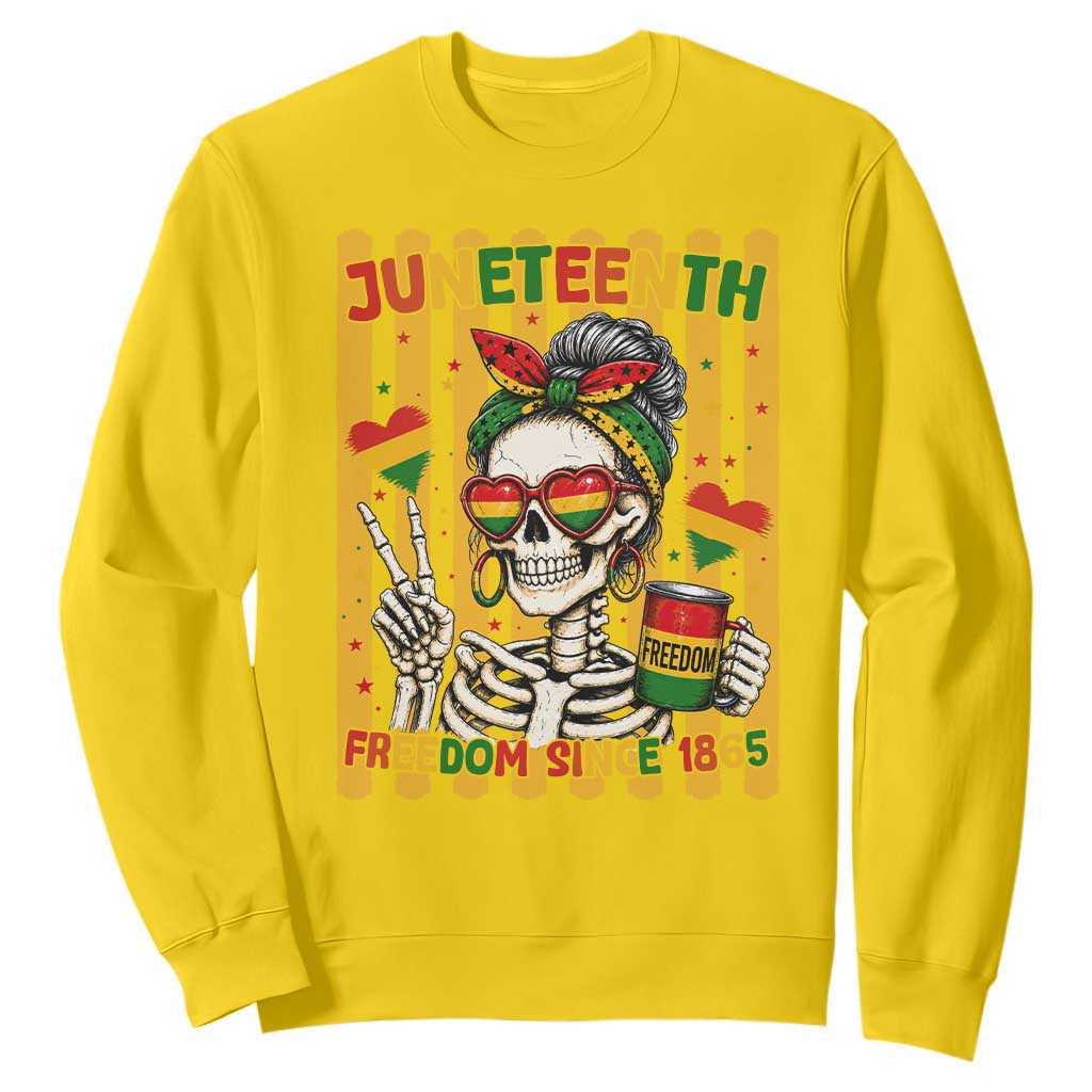Skeleton Juneteenth Freedom Sweatshirt African American Pride Gift