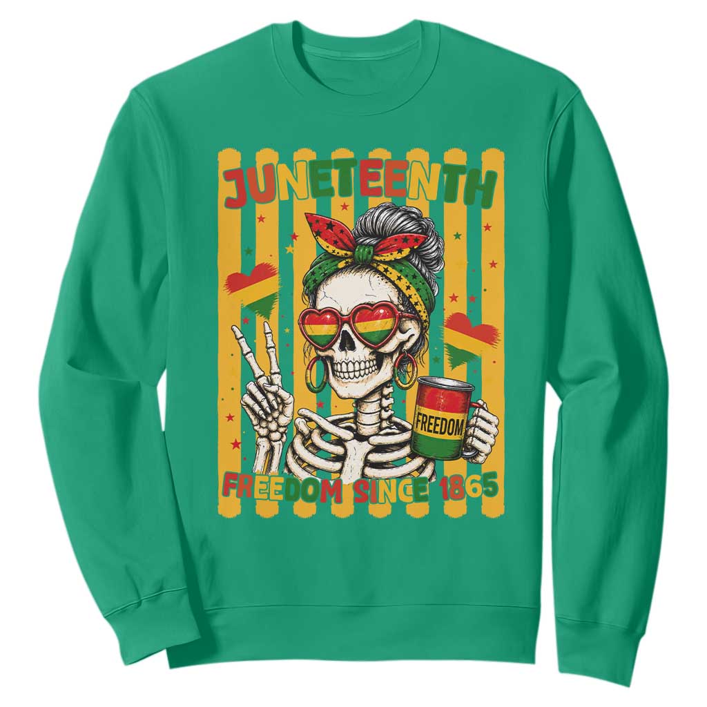 Skeleton Juneteenth Freedom Sweatshirt African American Pride Gift