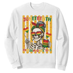 Skeleton Juneteenth Freedom Sweatshirt African American Pride Gift