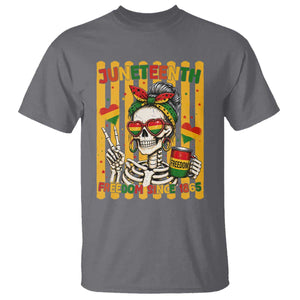 Skeleton Juneteenth Freedom T Shirt African American Pride Gift