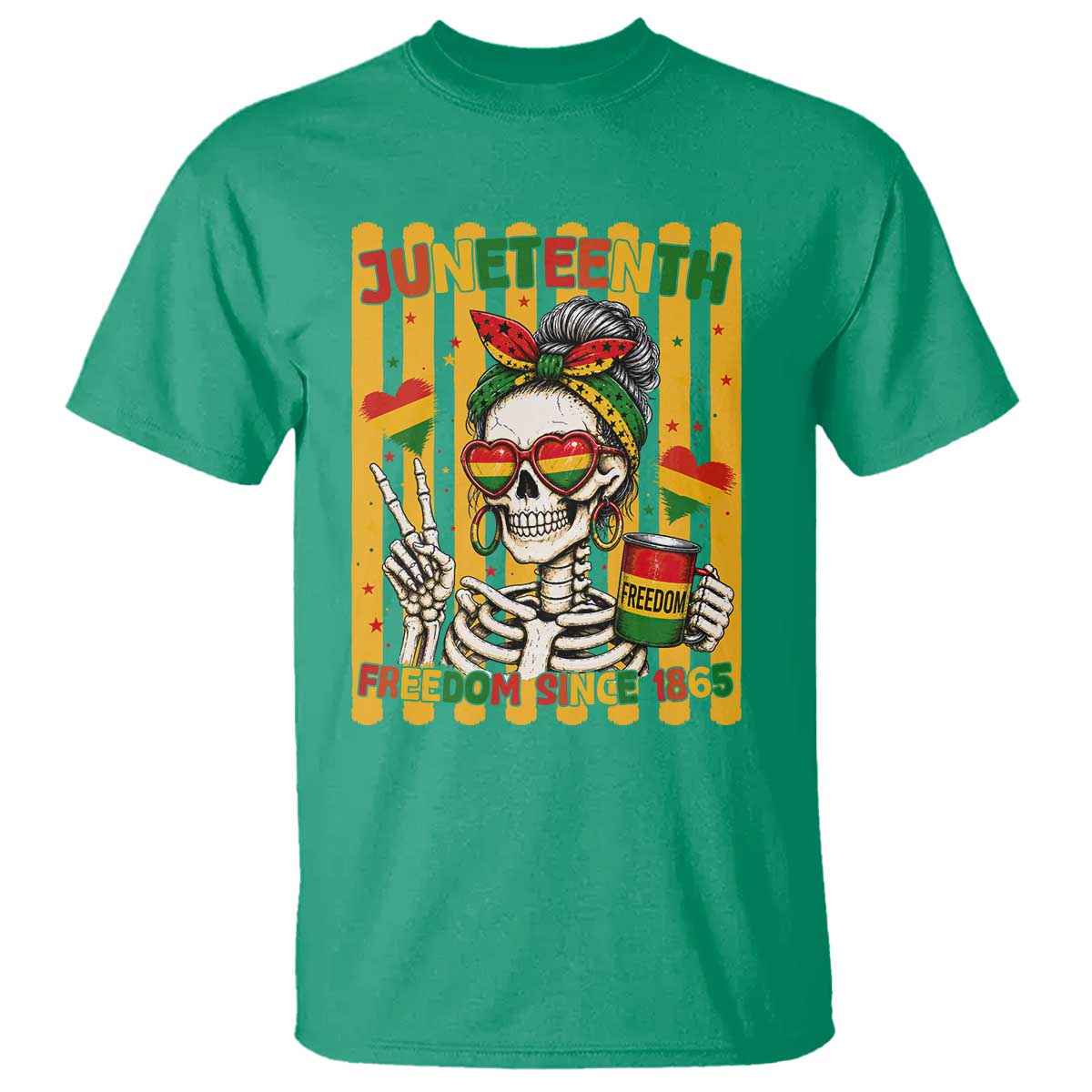 Skeleton Juneteenth Freedom T Shirt African American Pride Gift