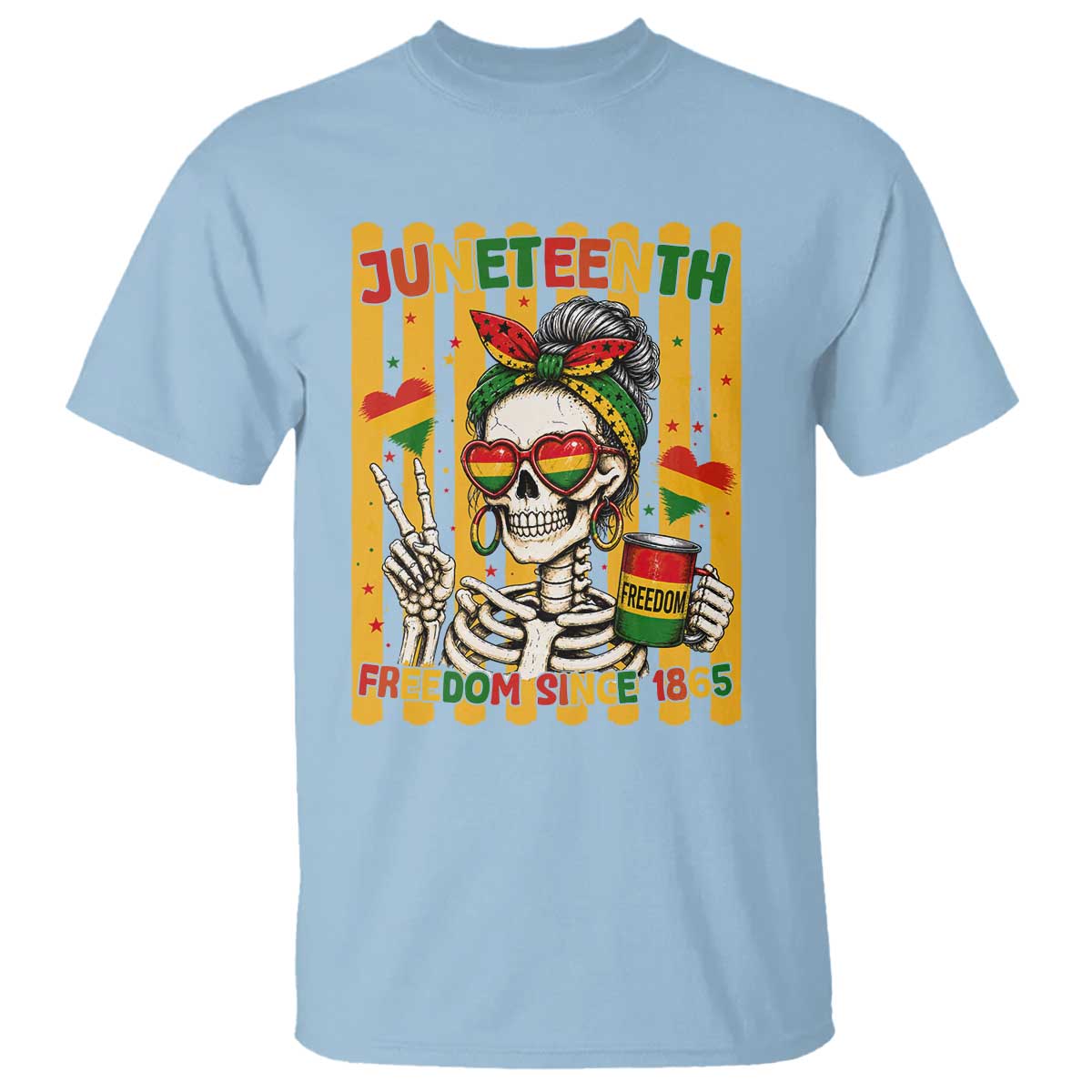 Skeleton Juneteenth Freedom T Shirt African American Pride Gift