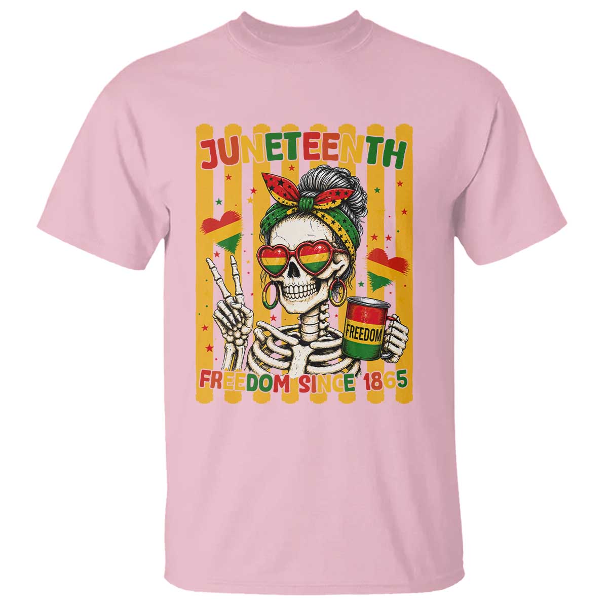 Skeleton Juneteenth Freedom T Shirt African American Pride Gift