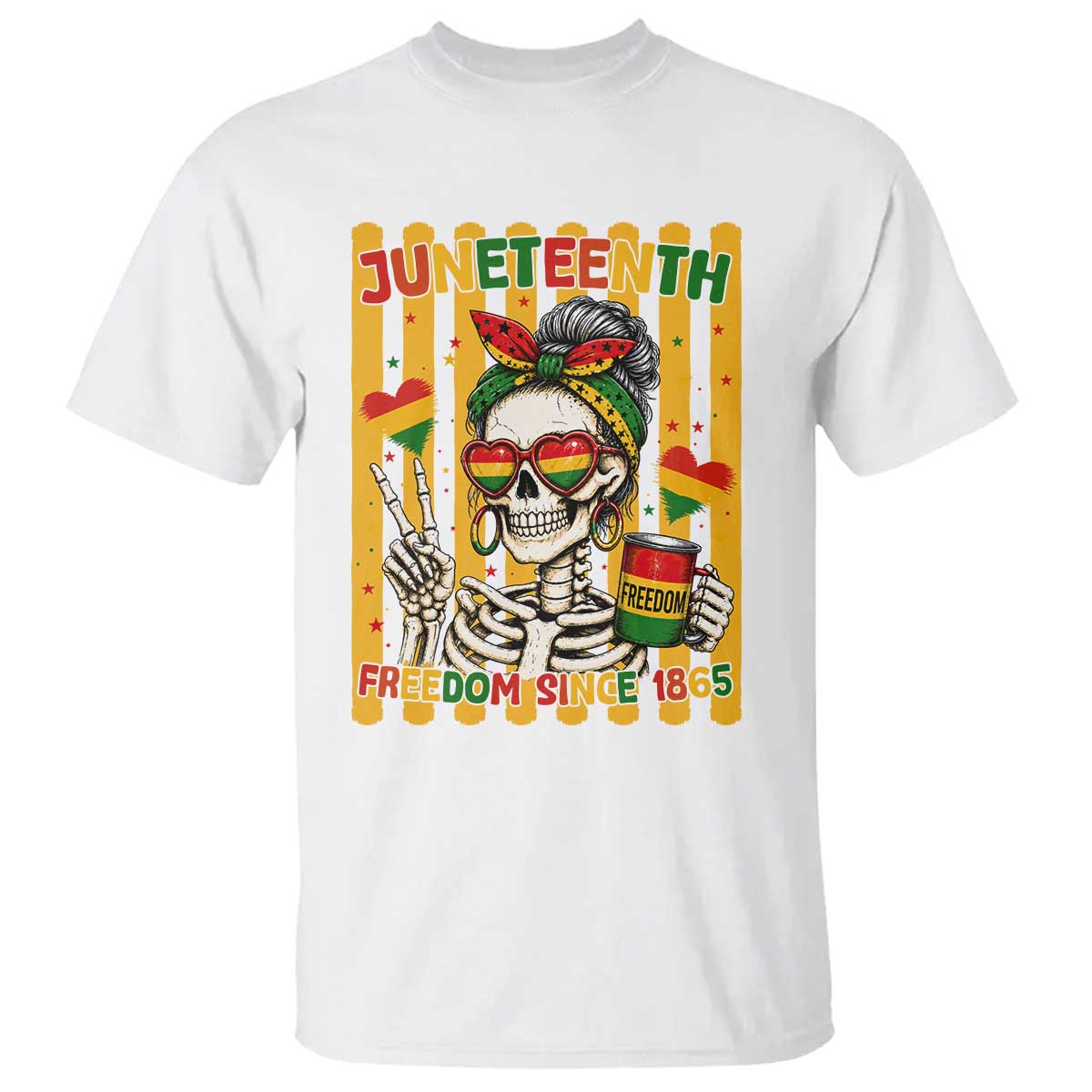 Skeleton Juneteenth Freedom T Shirt African American Pride Gift