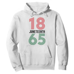 Vintage Juneteenth 1865 Hoodie Retro Striped Number Graphic