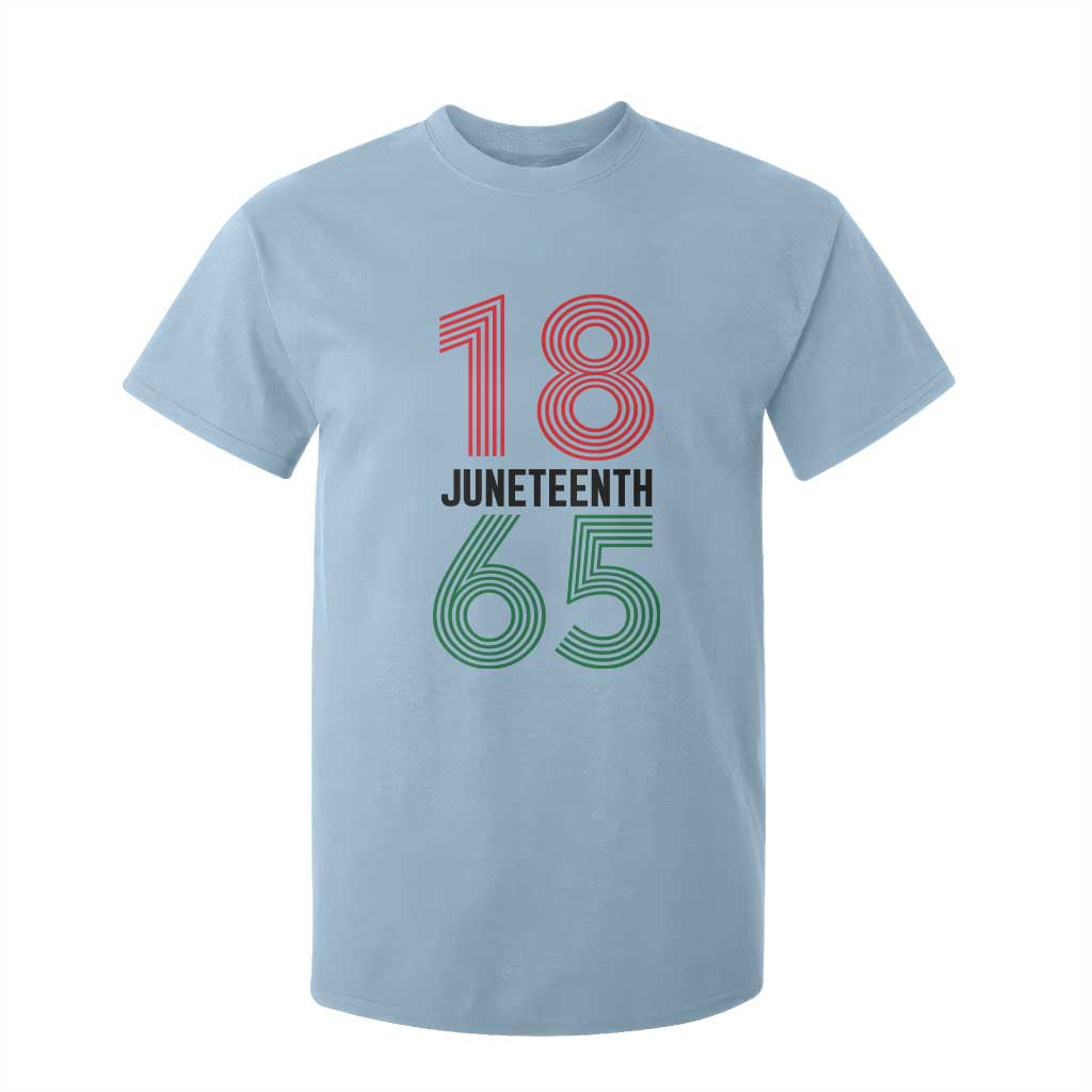 Vintage Juneteenth 1865 T Shirt For Kid Retro Striped Number Graphic