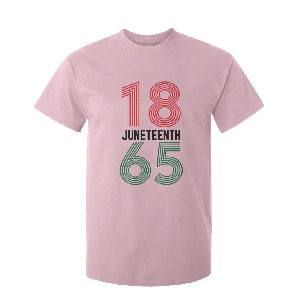 Vintage Juneteenth 1865 T Shirt For Kid Retro Striped Number Graphic