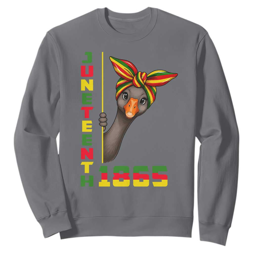 Funny Juneteenth Goose Sweatshirt African American Pride Gift
