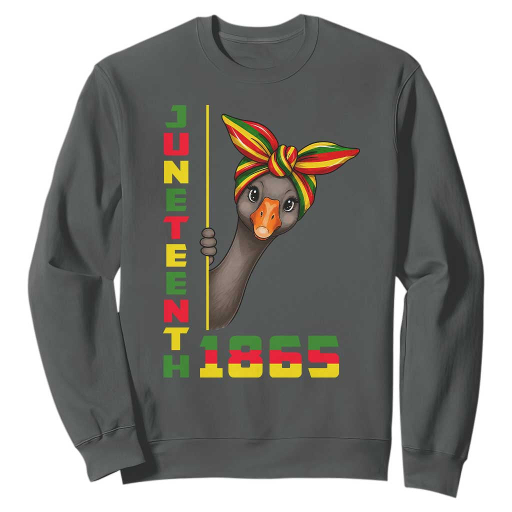 Funny Juneteenth Goose Sweatshirt African American Pride Gift
