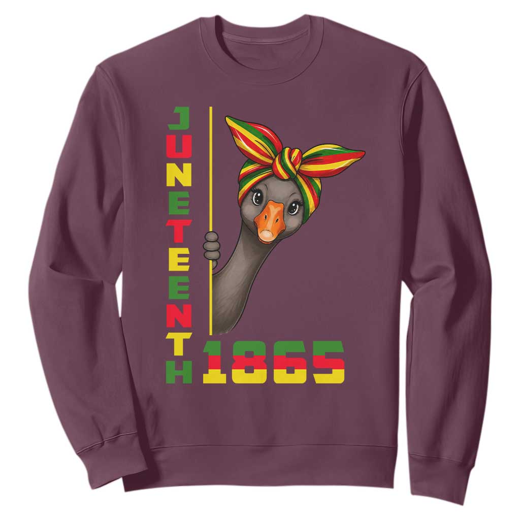 Funny Juneteenth Goose Sweatshirt African American Pride Gift