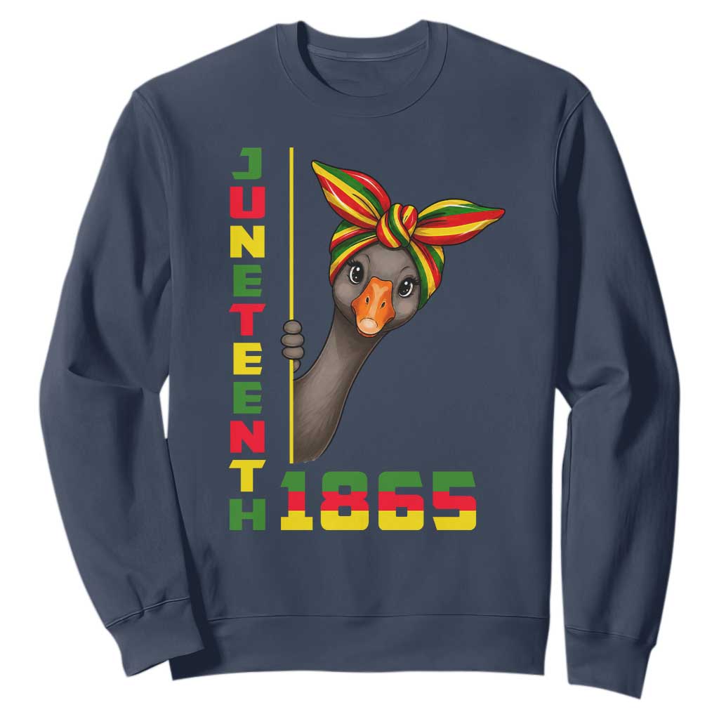 Funny Juneteenth Goose Sweatshirt African American Pride Gift