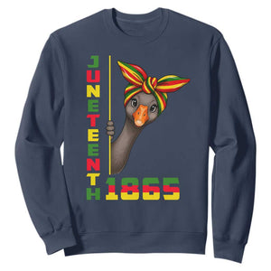 Funny Juneteenth Goose Sweatshirt African American Pride Gift