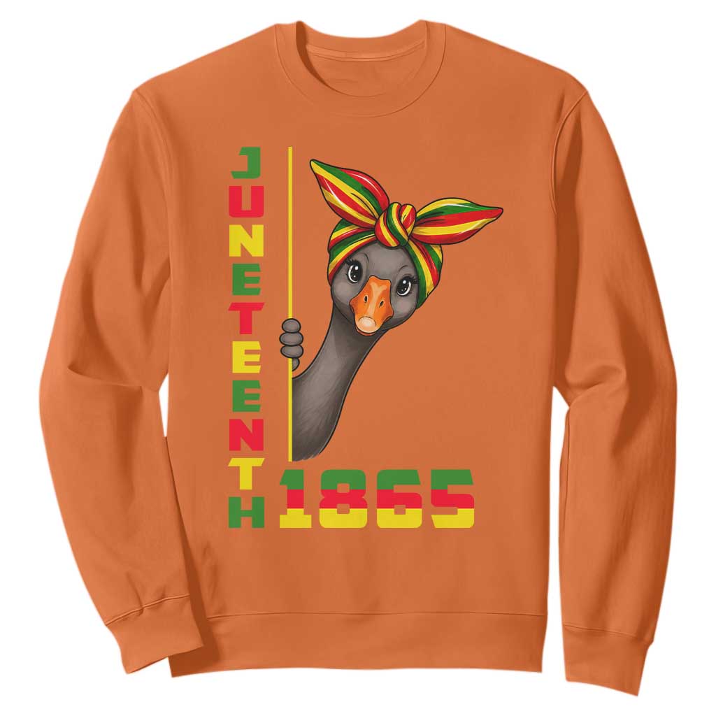 Funny Juneteenth Goose Sweatshirt African American Pride Gift