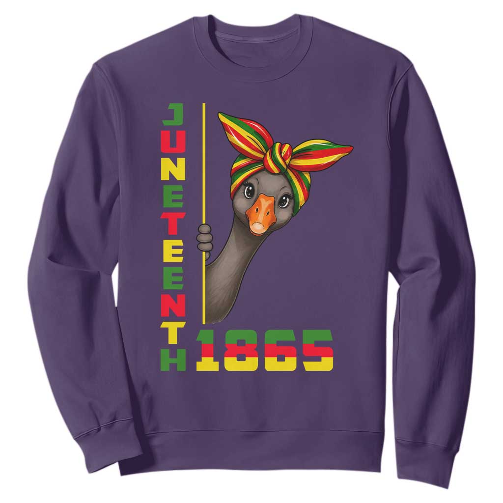 Funny Juneteenth Goose Sweatshirt African American Pride Gift