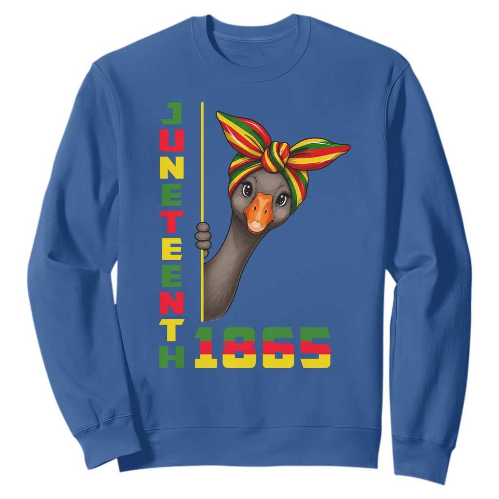Funny Juneteenth Goose Sweatshirt African American Pride Gift