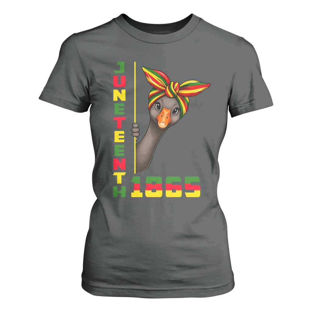 Funny Juneteenth Goose T Shirt For Women African American Pride Gift