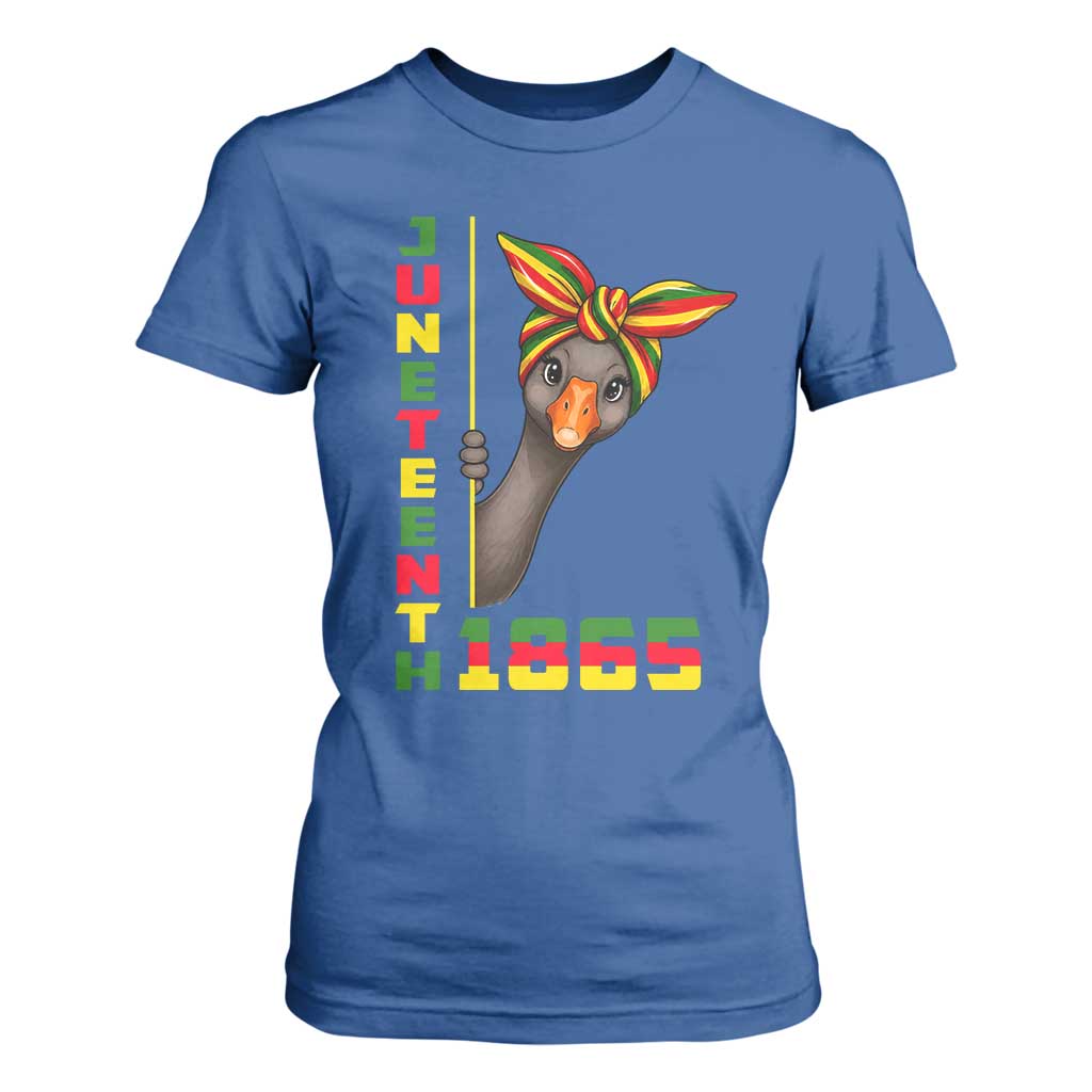 Funny Juneteenth Goose T Shirt For Women African American Pride Gift