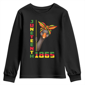Funny Juneteenth Goose Youth Sweatshirt African American Pride Gift