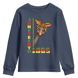 Funny Juneteenth Goose Youth Sweatshirt African American Pride Gift