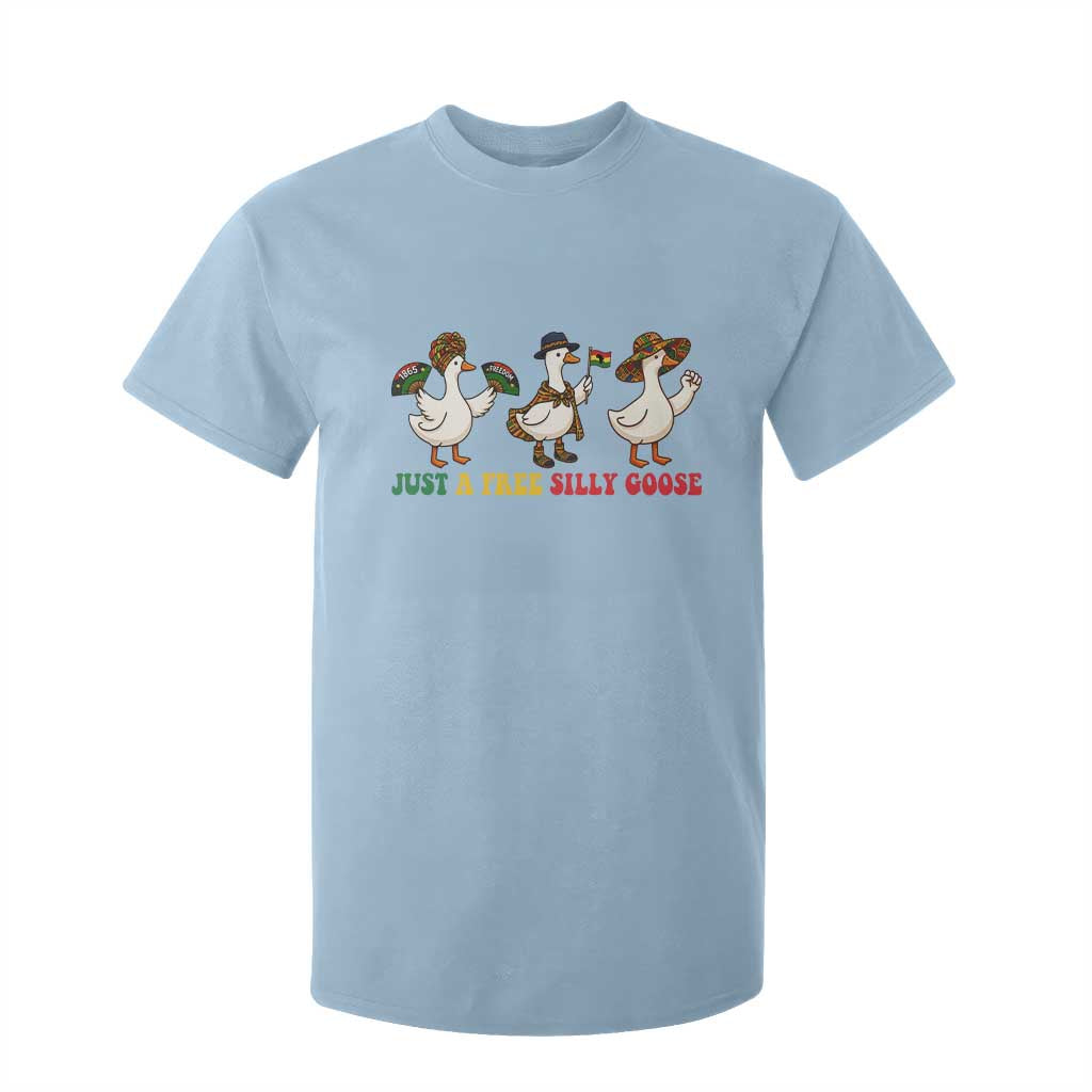 Funny Just A Free Silly Goose T Shirt For Kid Juneteenth Freedom Day