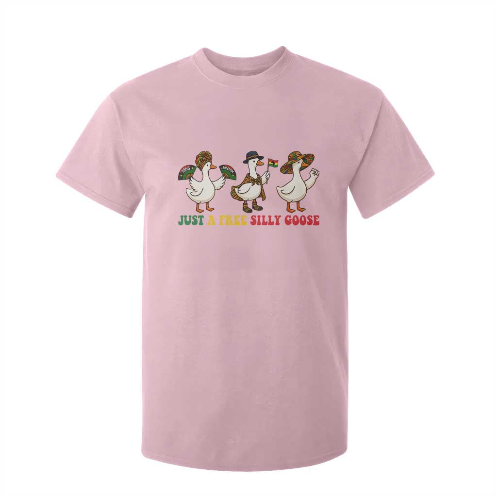Funny Just A Free Silly Goose T Shirt For Kid Juneteenth Freedom Day