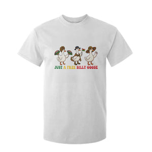 Funny Just A Free Silly Goose T Shirt For Kid Juneteenth Freedom Day
