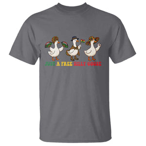Funny Just A Free Silly Goose T Shirt Juneteenth Freedom Day