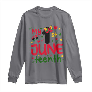 My First Juneteenth Long Sleeve Shirt African American Baby Freedom Day