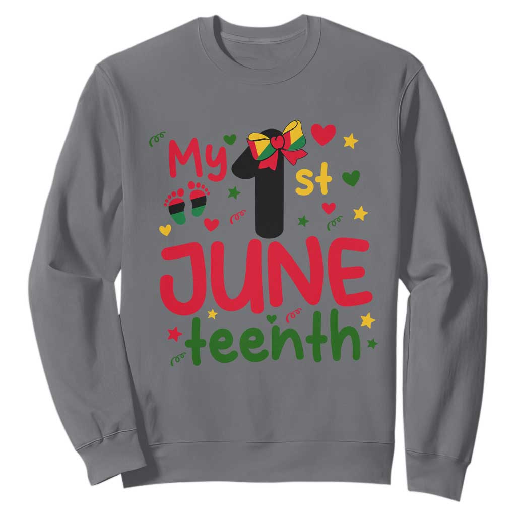 My First Juneteenth Sweatshirt African American Baby Freedom Day