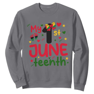 My First Juneteenth Sweatshirt African American Baby Freedom Day