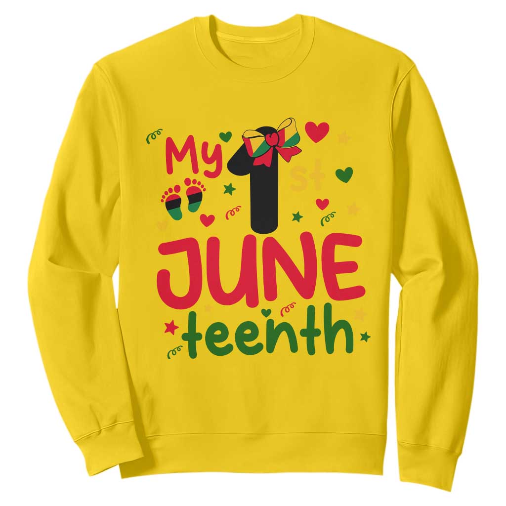 My First Juneteenth Sweatshirt African American Baby Freedom Day