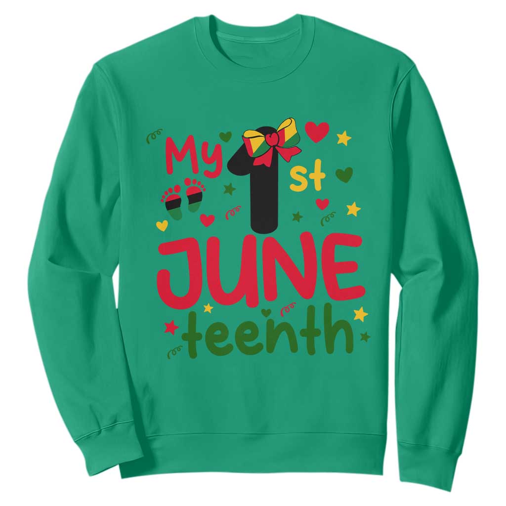 My First Juneteenth Sweatshirt African American Baby Freedom Day