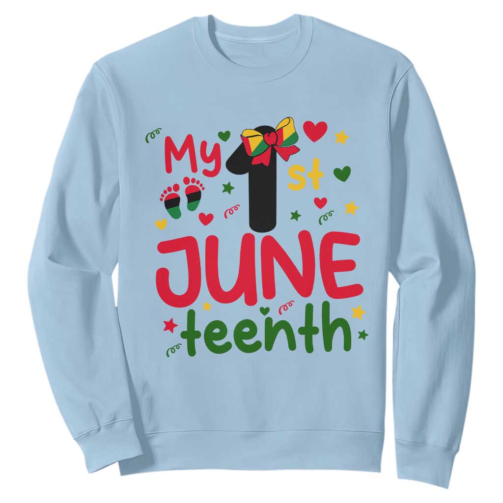 My First Juneteenth Sweatshirt African American Baby Freedom Day